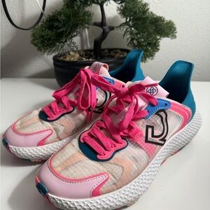 G/FORE Pink and Teal Sneakers